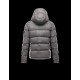 Moncler Montgenevre Detachable Hood Grey Jackets Flannel Wool Mens 41249881TR