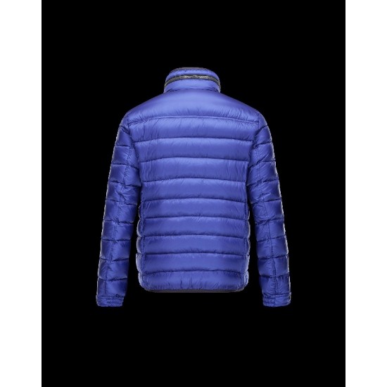 Moncler NORBERT Concealed Hood Turtleneck Purple Jackets Nylon Mens 41378019TP