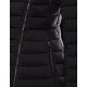 Moncler NOUES Classic Neckline Broadcloth Collar Black Coats Techno Fabric Womens 41457415FM