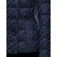 Moncler PALAS Double-Breasted Turtleneck Dark blue Jackets Jacquard Womens 41473455WM