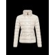 Moncler PLANE Detachable Hood Double-Breasted Ivory Jackets Lacquered Nylon Womens 41382558BV