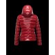 Moncler PLANE Double-Breasted Detachable Turtleneck Maroon Jackets Nylon/Polyamid Womens 41382558TD