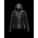 Moncler PLANE Double-Breasted Turtleneck Black Jackets Lacquered Nylon Womens 41382558CE