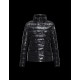 Moncler PLANE Double-Breasted Turtleneck Black Jackets Lacquered Nylon Womens 41382558CE