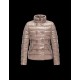 Moncler PLANE Double-Breasted Turtleneck Dove grey Jackets Lacquered Nylon Womens 41382558PE