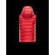 Moncler RAY Detachable Hood Turtleneck Red Waistcoats Techno Fabric Mens 41456966JH