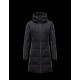 Moncler RENNE Turtleneck Black Coats Polyester Microfibre Womens 41311131VD