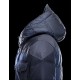 Moncler REPUBLIQUE Fixed Hood Turtleneck Blue Jackets Wool Technical Nylon Mens 41311180PJ