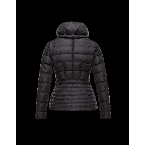 Moncler RILLE Turtleneck Black Jackets Nylon/Pa Womens 41457524DB