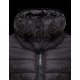 Moncler RILLE Turtleneck Black Jackets Nylon/Pa Womens 41457524DB