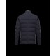 Moncler ROUILLAC Detachable Lapel Collar Blue Overcoats Polyamid/Elastane Mens 41377883PD