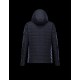 Moncler ROUX Detachable Turtleneck Dark blue Jackets Wool Flannel Mens 41456703CA