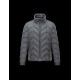 Moncler ROYALE Detachable Hood Turtleneck Grey Jackets Wool Flannel Mens 41466443TA