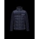 Moncler RYAN Detachable Hood Turtleneck Dark blue Jackets Flannel Wool Mens 41456962IB