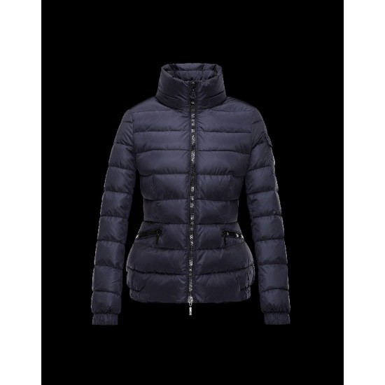 Moncler SABY Detachable Turtleneck Dark blue Jackets Technical Nylon Womens 41457124CH