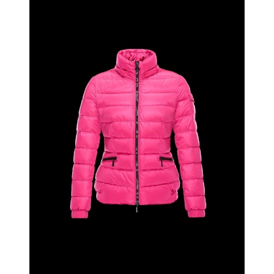 Moncler SABY Detachable Turtleneck Fuchsia Jackets Nylon/Polyamide Womens 41457124TH