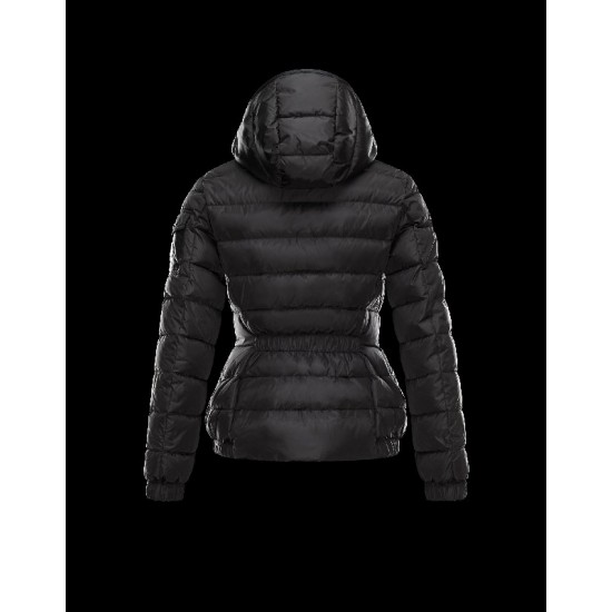 Moncler SABY Turtleneck Detachable Black Jackets Technical Nylon Womens 41457124LH