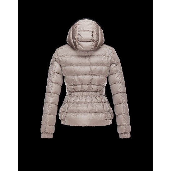 Moncler SABY Turtleneck Detachable Dove grey Jackets Technical Nylon Womens 41457124FV