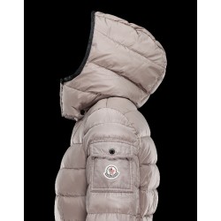 Moncler SABY Turtleneck Detachable Dove grey Jackets Technical Nylon Womens 41457124FV