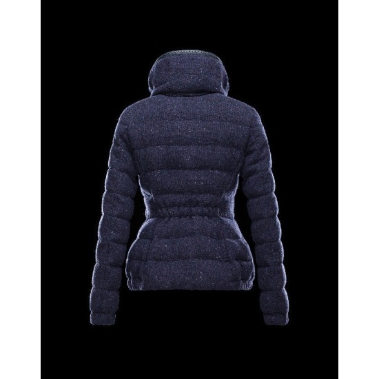 Moncler SANGLIER Turtleneck Dark blue Jackets Wool Womens 41466462TI