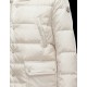 Moncler SERRE Turtleneck Ivory Coats Nylon/Polyamide Womens 41456720RA