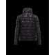 Moncler SOLARIS Turtleneck Black Jackets Wool Nylon Flannel Womens 41467465KC