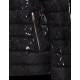 Moncler SOLARIS Turtleneck Black Jackets Wool Nylon Flannel Womens 41467465KC