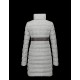 Moncler SOLOGNE Turtleneck Grey Coats Wool Flannel Womens 41456776LN