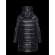 Moncler SUYEN Turtleneck Drawstring Collar Black Jackets Pa/Techno Fabric Womens 41459897PK