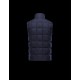 Moncler TENAY Turtleneck Dark blue Waistcoats Wool Flannel Mens 41456745SC