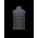 Moncler TENAY Turtleneck Steel grey Waistcoats Wool Flannel Mens 41456745GL