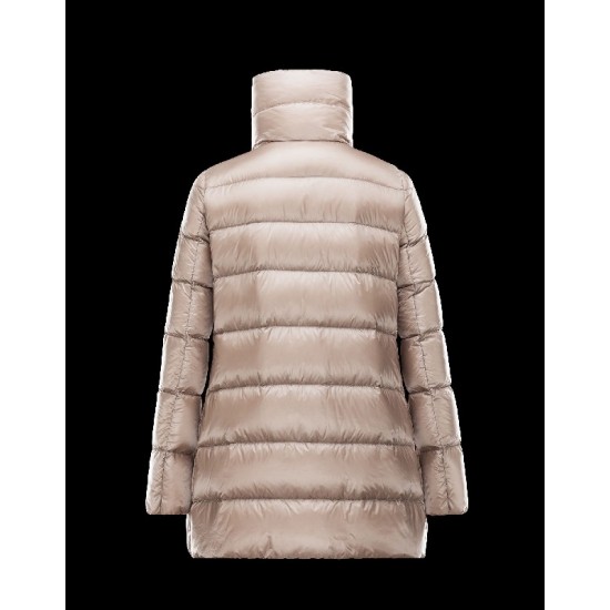 Moncler TORCY Turtleneck Beige Coats Polyamide Womens 41456973XN