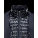 Moncler VALLIER Detachable Turtleneck Dark blue Coats Wool Flannel Mens 41456697GL