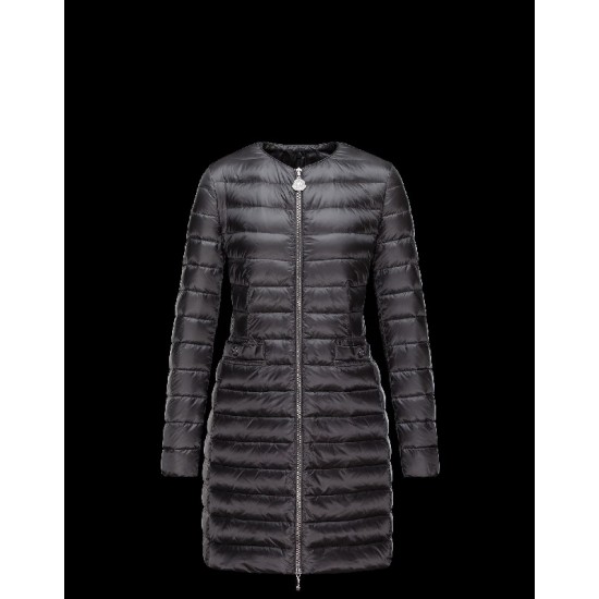 Moncler VERNOIS Ultralight Detachable Round Collar Steel grey Jackets Nylon/Feather Womens 41466225LF