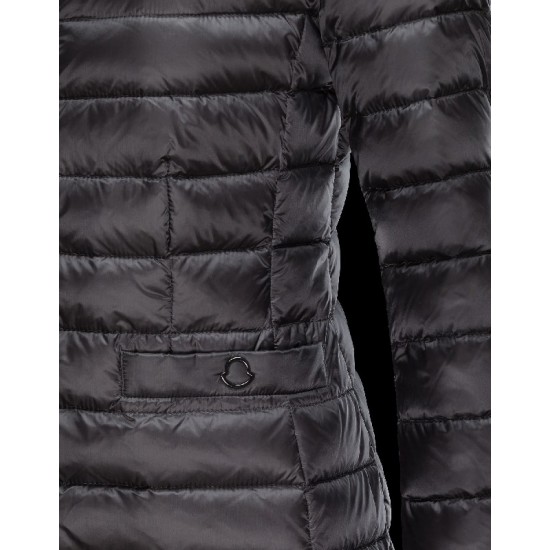 Moncler VERNOIS Ultralight Detachable Round Collar Steel grey Jackets Nylon/Feather Womens 41466225LF