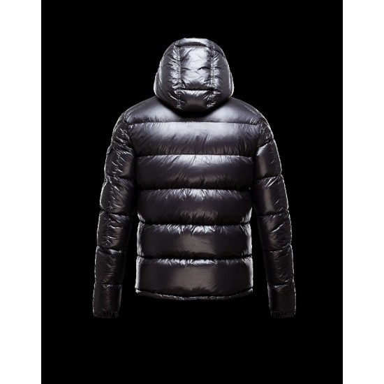 Moncler Zin Ultralight Detachable Hood Black Jackets Wool Nylon Mens 41236575TV