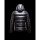 Moncler Zin Ultralight Detachable Hood Black Jackets Wool Nylon Mens 41236575TV