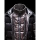 Moncler Zin Ultralight Detachable Hood Black Jackets Wool Nylon Mens 41236575TV