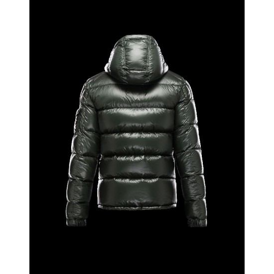 Moncler Zin Ultralight Detachable Hood Green Jackets Nylon/Polyamid Mens 41236575DP