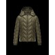 Moncler BERRIAT Detachable Hood Turtleneck Military green Jackets Nylon/Polyamid Mens 41456793MB