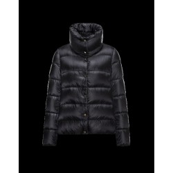 Moncler BOURDON Turtleneck Black Jackets Polyamide Womens 41456717SE