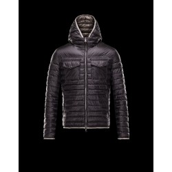 Moncler CLOVIS Ultralight Turtleneck Black Jackets Nylon/Polyamide Mens 41411429UD