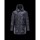 Moncler EDWIN Turtleneck Dark blue Coats Polyamide Mens 41456985ER