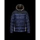 Moncler GORAN Turtleneck Dark blue Jackets Nylon/Polyamide Mens 41466470EI