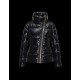 Moncler ILAY Turtleneck Drawstring Closure Black Jackets Lacquered Nylon Womens 41456710CL