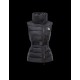 Moncler LABAS Detachable Turtleneck Black Waistcoats Nylon/Polyester Womens 41466687QU