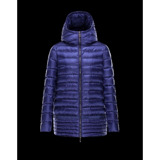 Moncler NARLAY Ultralight Turtleneck Purple Coats Nylon/Polyamide Womens 41457282KR