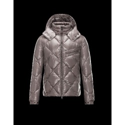 Moncler NEWMAN Detachable Hood Turtleneck Dove grey Jackets Nylon/Polyamid Mens 41456744SG