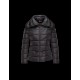 Moncler PALAS Double-Breasted Turtleneck Black Jackets Nylon/Polyamide Womens 41457361FT