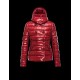 Moncler PLANE Double-Breasted Detachable Turtleneck Maroon Jackets Nylon/Polyamid Womens 41382558TD